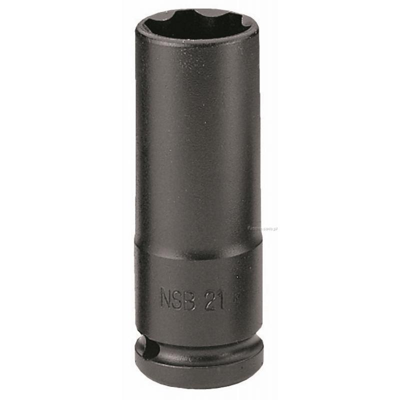 NSB.30 - nasadka 1/2" 6-kątna cienkościenna, udarowa, 30 mm