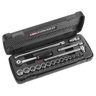 J.431AP - zestaw nasadek 3/8" w kasecie, 7 mm - 22 mm