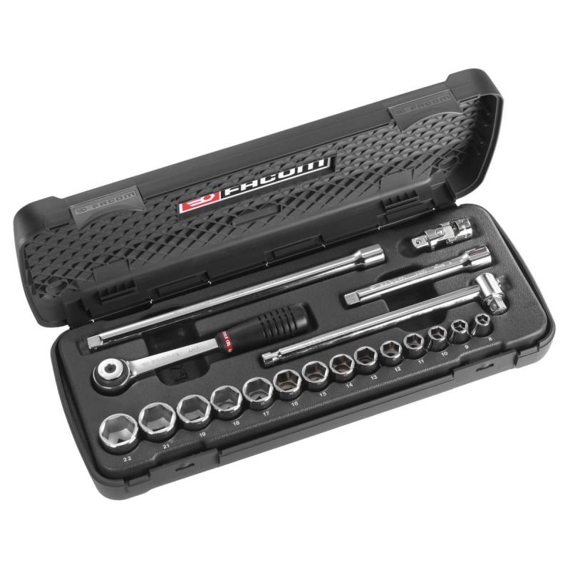 J.431AP - zestaw nasadek 3/8" w kasecie, 7 mm - 22 mm