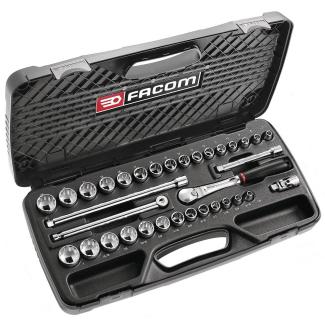 JL.430MU - zestaw nasadek 3/8" w kasecie, 7 mm - 24 mm i 1/4" - 1"