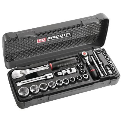 RS.360 - zestaw nasadek  1/4" i 1/2" w kasecie, 5,5 mm - 27 mm