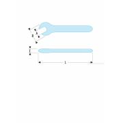 46.14AVSE - klucz płaski, 14 mm