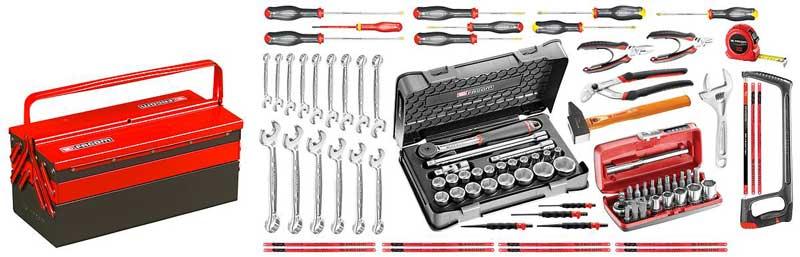 SELECTION 84 OUTILS CM.110A + BOITE BT.11A - FACOM 2050.M110A