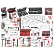 CM.150A-F - zestaw 333 narzędzi do utrzymania ruchu w przemyśle w modułach piankowych