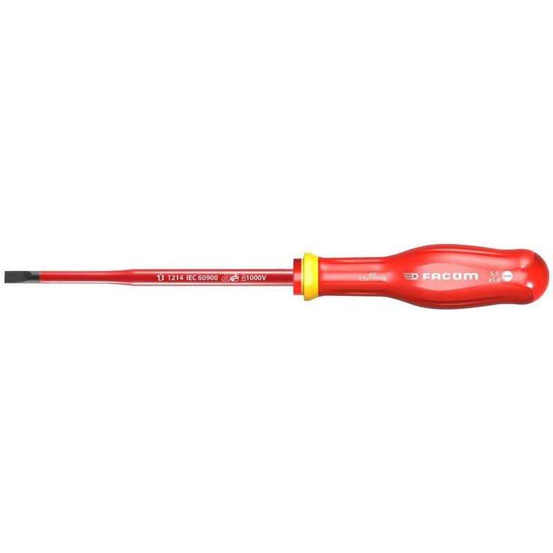 AT6.5X150TVE - Wkrętak izolowany 1000V Protwist® do śrub z rowkiem, grot cienki, 5x150 mm AT6.5X150TVE - Wkrętak izolowany 1000V Protwist® do śrub z rowkiem, grot cienki, 5x150 mm