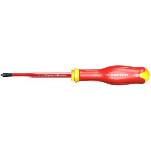 ATP1X100TVE - Protwist® 1000V insulated screwdriver for Phillips® head screws with a slim tip, PH1