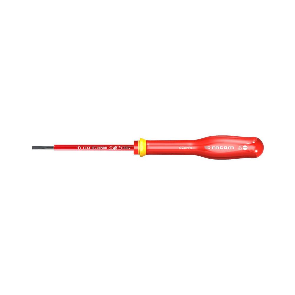 AT2.5X50VE - Protwist® 1000V insulated screwdriver for slotted-head screws,  2.5x50 mm 