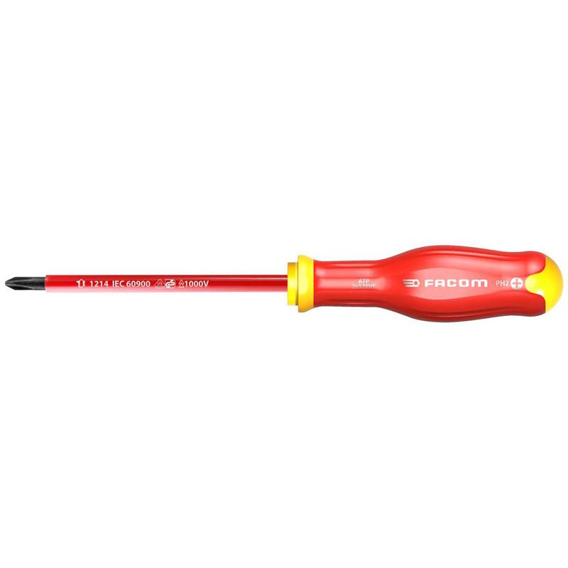 Facom Athh.P Hexagonal Blade Wood Handle Screwdrivers For Phillips Screws 