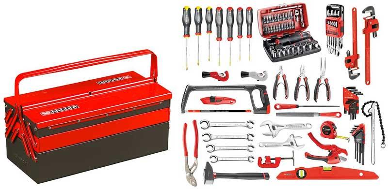 BT11A.M210A - CM.210A tools set with a metal toolbox BT.11A - facom.com.pl