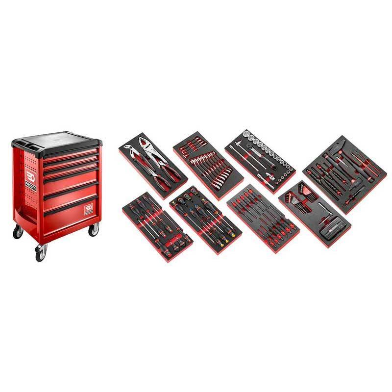ROLL6M3.CMAG - wózek ROLL z zestawem 135 narzędzi CM.AGRI w modułach piankowych