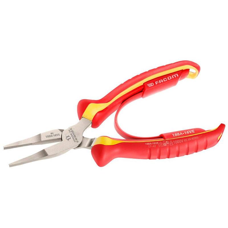 188A.16VE - 1000V VDE FLAT NOSE PLIERS 160MM 188A.16VE - 1000V VDE FLAT NOSE PLIERS 160MM