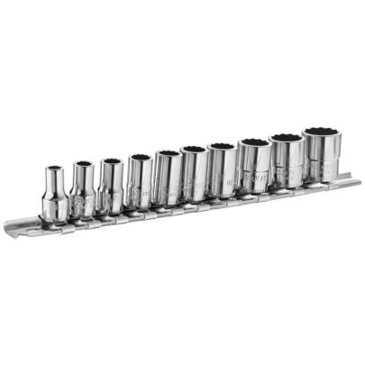 RB.40AE - 10 METRIC SOCKETS ON RAIL
