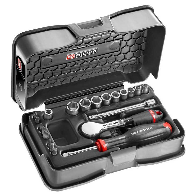 R.181-4P6 - 1/4' SOCKET SET 6PT MM R.181 21PC R.181-4P6 - 1/4' SOCKET SET 6PT MM R.181 21PC