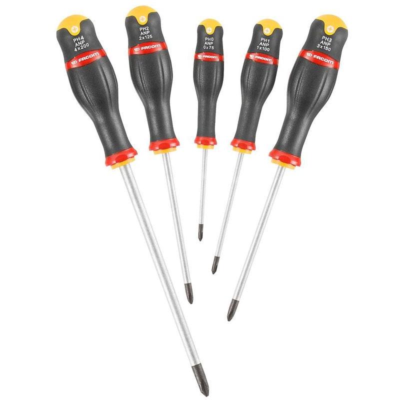 ANP.J5 - zestaw wkrętaków Protwist® do śrub krzyżakowych Phillips PH0 - PH4