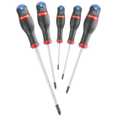AND.J5 - zestaw wkrętaków Protwist® do śrub krzyżakowych POZIDRIV PZ0 - PZ4 