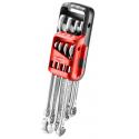 440.JP8 - SET OF 8 COMB WRENCHES ON POCKET HOLDER