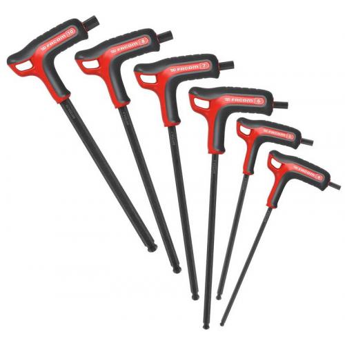 84TZSA.HO5 - Set of 6 hexagonal wrenches with ball, 4-10 mm (6 pcs.)