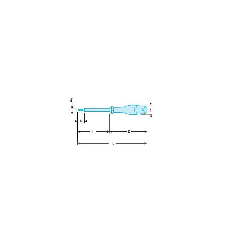 ATP0X75VE - Wkrętak izolowany 1000V Protwist® do śrub Philips®, PH0 ATP0X75VE - Wkrętak izolowany 1000V Protwist® do śrub Philips®, PH0