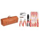 2180.SE - ELECTRICIANS TOOLS IN LEATHER BAG