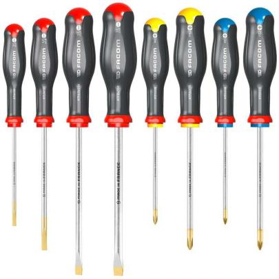 AT.J8PB - Zestaw 8 wkrętaków Protwist® do śrub z rowkiem i śrub krzyżakowych Pozidriv®, Phillips®