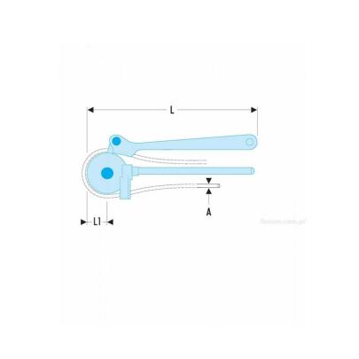 344B.12 - szczypce do gięcia rur, 12 mm