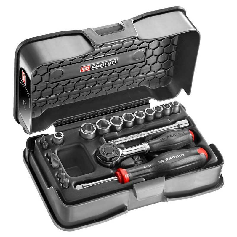 R.360-4P6 - zestaw nasadek 1/4" w kasecie, 6-kątnych, 5,5 mm - 13 mm