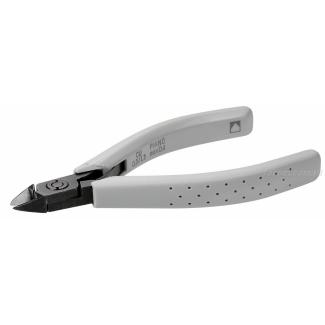 406.RMT - szczypce tnące Micro-Tech® z główką ostrołukową, kompaktowe, cięcie półosiowe, Ø CuNi 0,1 – 1,1 mm