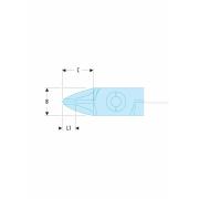 426.MT - szczypce tnące Micro-Tech® z główką ostrołukową, wydłużone, wysmuklone, cięcie płaskie, Ø CuNi 0,1 – 1,2 mm