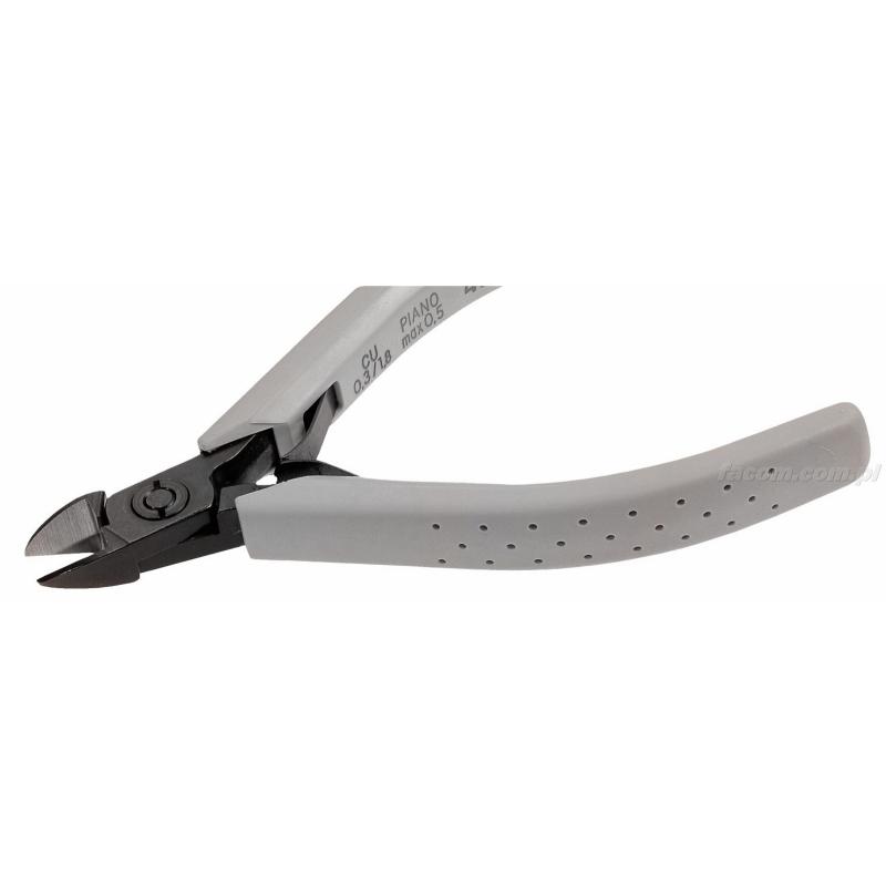416.12PMT - szczypce tnące Micro-Tech® z główką z ostrym zakończeniem, duża moc, cięcie półosiowe, Ø CuNi 0,3 – 1,6 mm 416.12PMT - szczypce tnące Micro-Tech® z główką z ostrym zakończeniem, duża moc, cięcie półosiowe, Ø CuNi 0,3 – 1,6 mm