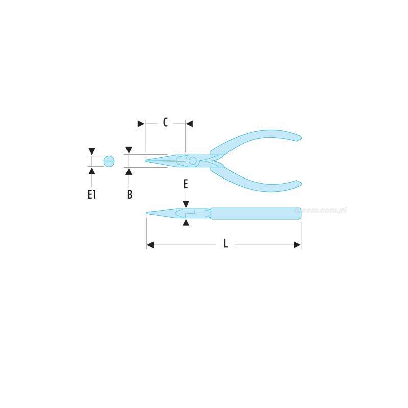 422.MT - szczypce do chwytania Micro-Tech®, szczęki półokrągłe długie i sztywne 422.MT - szczypce do chwytania Micro-Tech®, szczęki półokrągłe długie i sztywne