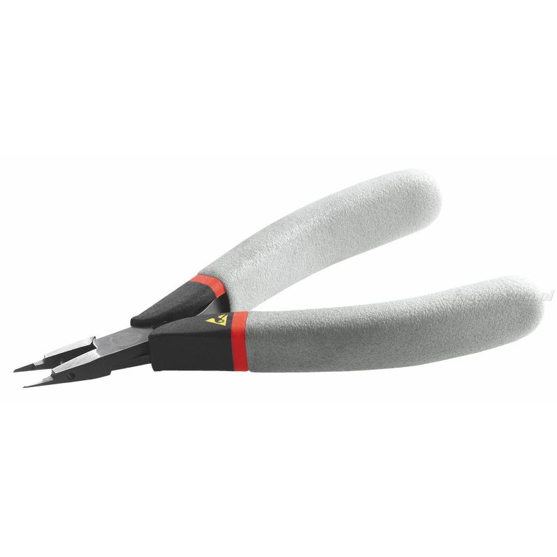 437.E - szczypce tnące boczne ESD do elementów DIP, cięcie płaskie, Ø CuNi 0,1 – 0,6 mm 437.E - szczypce tnące boczne ESD do elementów DIP, cięcie płaskie, Ø CuNi 0,1 – 0,6 mm