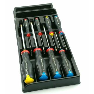 MOD.AT2 - Moduł 8 wkrętaków Protwist® do śrub z rowkiem i śrub krzyżakowych Phillips i Pozidriv, 2 - 3 mm, PH0, PZ0 - PZ2