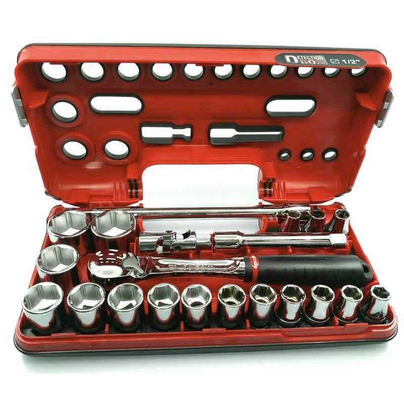 SL.DBOX1 - zestaw nasadek 1/2" w kasecie, 8mm - 32 mm