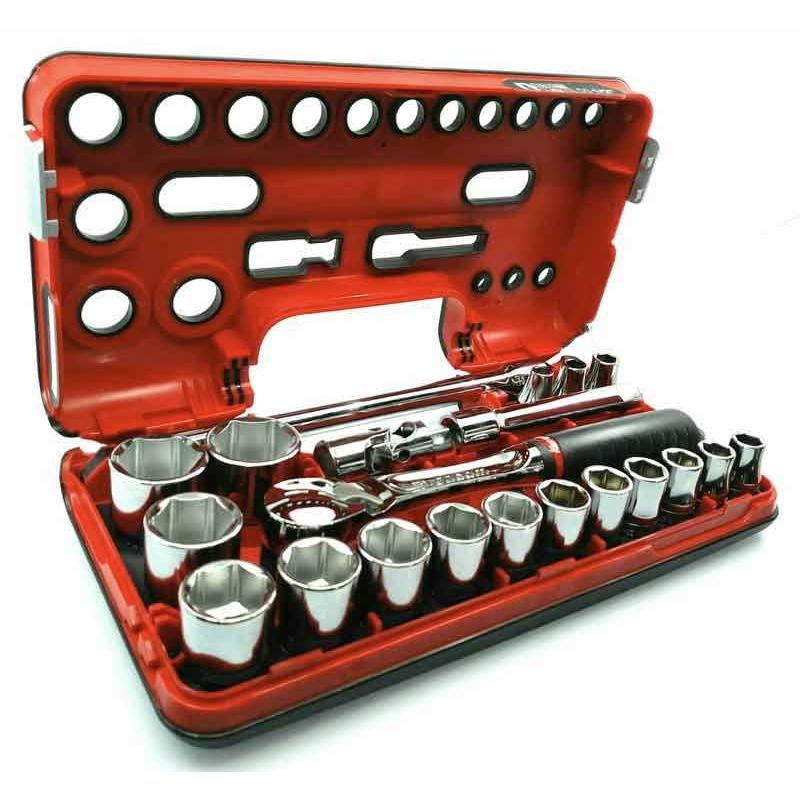 SL.DBOX1 - zestaw nasadek 1/2" w kasecie, 8mm - 32 mm SL.DBOX1 - zestaw nasadek 1/2" w kasecie, 8mm - 32 mm