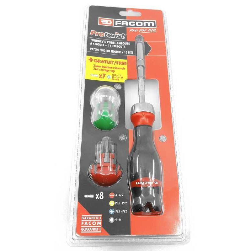 ACL.1A - Wkrętak z grzechotką PROTWIST® + końcowki