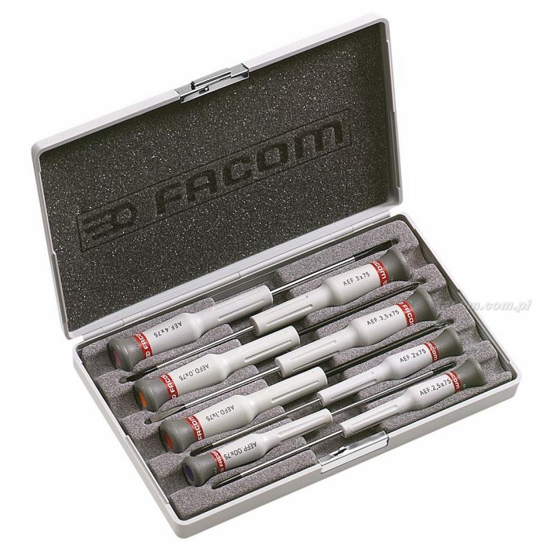 AEF.J6 - zestaw 8 wkrętaków Micro-Tech® do śrub z rowkiem, Phillips® i Pozidriv®, 2 - 4 mm, PH00 i PZ0 - PZ1 AEF.J6 - zestaw 8 wkrętaków Micro-Tech® do śrub z rowkiem, Phillips® i Pozidriv®, 2 - 4 mm, PH00 i PZ0 - PZ1