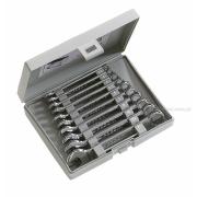 39.JE10 - zestaw 10 kluczy oczkowo-płaskich krótkich Micro-Tech®, 3,2 - 11 mm