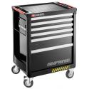 CHRONO.6GM3AS - roller cabinet, 6 drawers, 3 modules per drawer, black