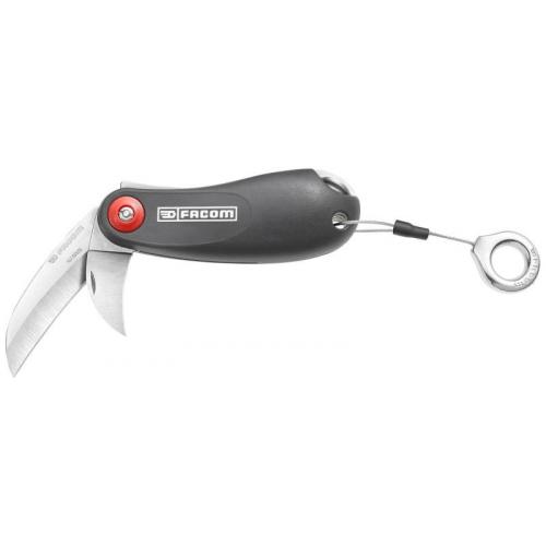 640180SLS - SLS Twin-blade electricians knife with plastic handle