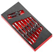 MODM.44J9SLS - Moduł 9 kluczy płaskich SLS, 6 do 24 mm, wkładka piankowa