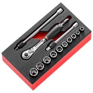 MODM.RL1SLS - Moduł nasadek 1/4" 6-kątnych SLS, 8 - 32 mm, wkładka piankowa
