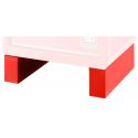 RWS-FEET - Set of 2 raising base, height from 842 to 1006 mm, red