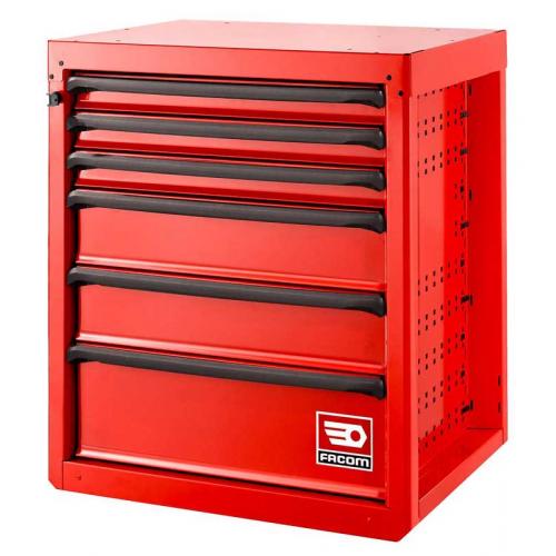 RWS-MBS6T - Base unit 6 drawers, red