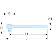 R.181 - grzechotka 1/4" szczelna o wysokich parametrach R.181 - grzechotka 1/4" szczelna o wysokich parametrach