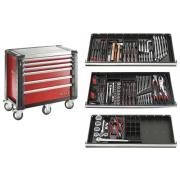 JET.6M5PLPB - wózek warsztatowy z wyposażeniem, 12 modułów, czerwony