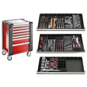 JET.7M3PLPB - wózek warsztatowy z wyposażeniem, czerwony