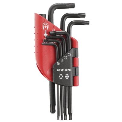 89SR.J7PB – zestaw kluczy trzpieniowych zagiętych Resistorx, z kulką, T10 - T40