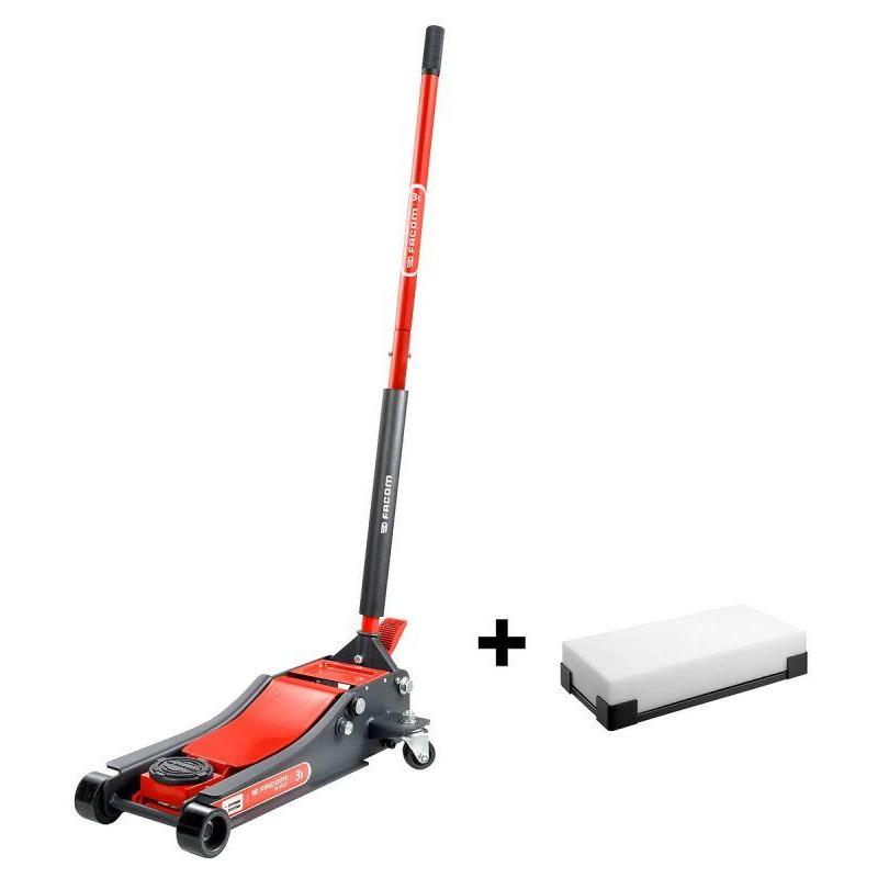 DL.3CLPMPB - podnośnik na kółkach ekstra płaski 3t DL.3CLP + podkładka piankowa