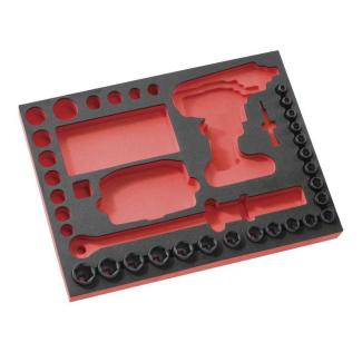 MODM.ROUEPB - moduł piankowy z 21 nasadkami 1/2' 