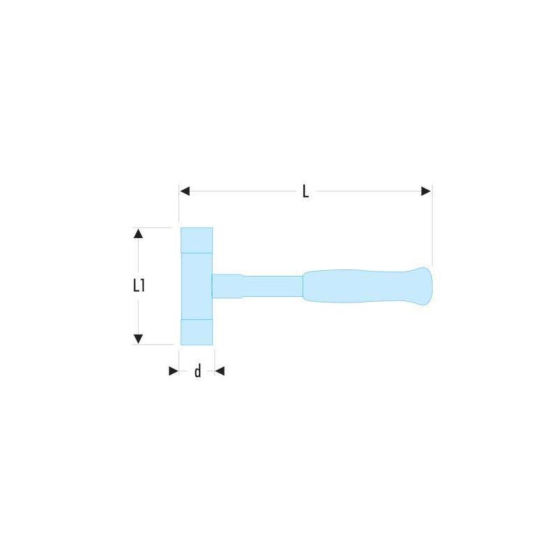 MŁOTEK MONTAŻOWY BEZODRZUTOWY 60MM SLS MŁOTEK MONTAŻOWY BEZODRZUTOWY 60MM SLS